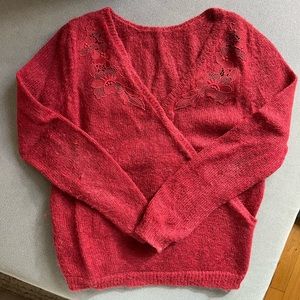 Sézane Burgundy Sweater